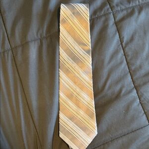 Daniel Cremieux silver and blue Striped Tie